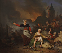KS 028
          <br/>
          Kenau Simonsdr. Hasselaar tijdens het beleg van Haarlem
          <br/>
          <em>Braekeleer, Ferdinand de (I) (1792-1883)</em>
